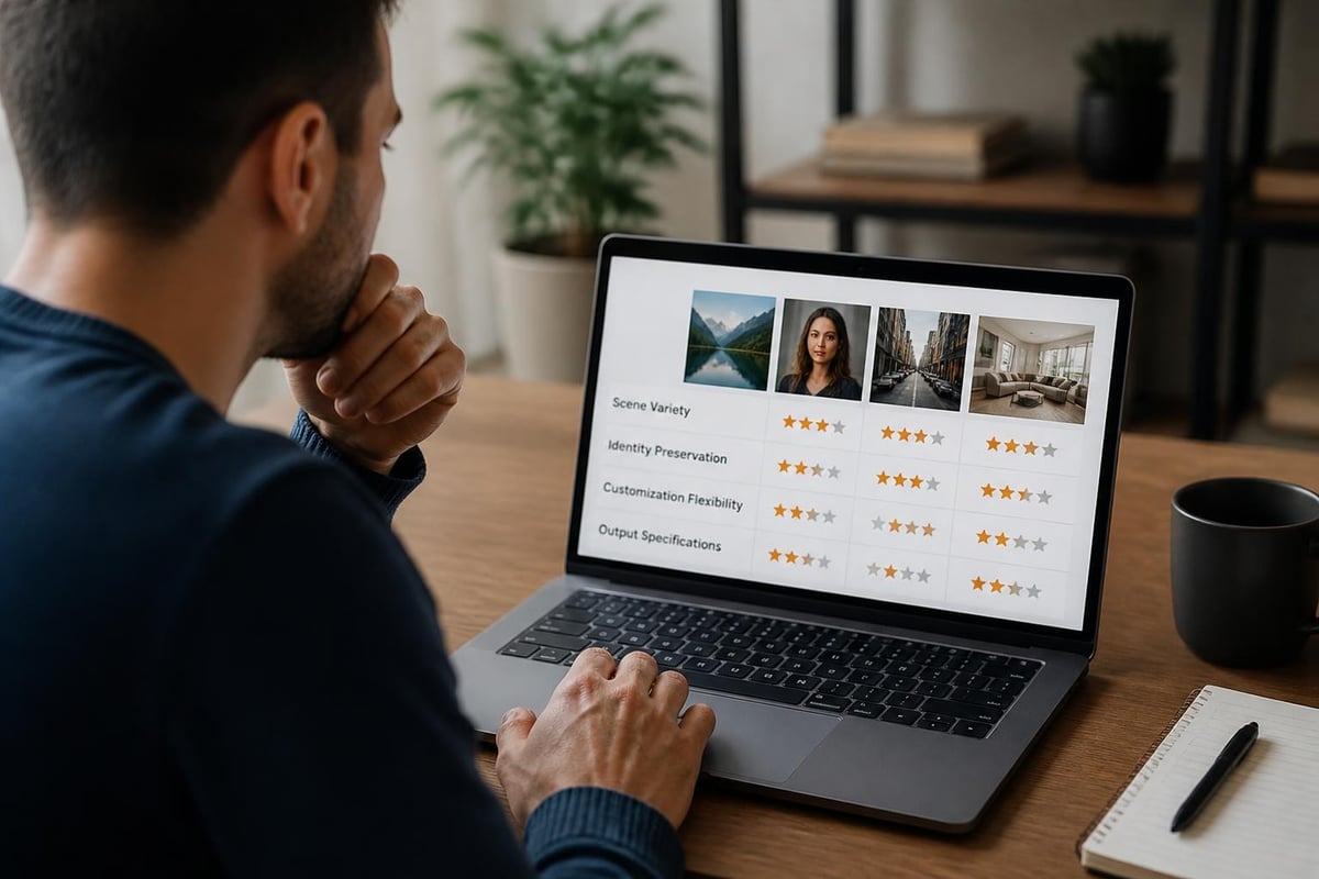 AI photo platform selection