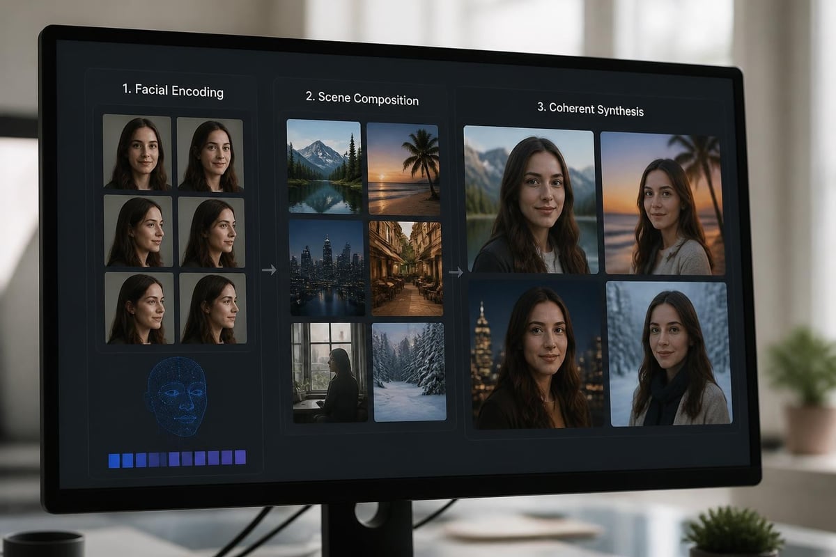 AI photo generation process