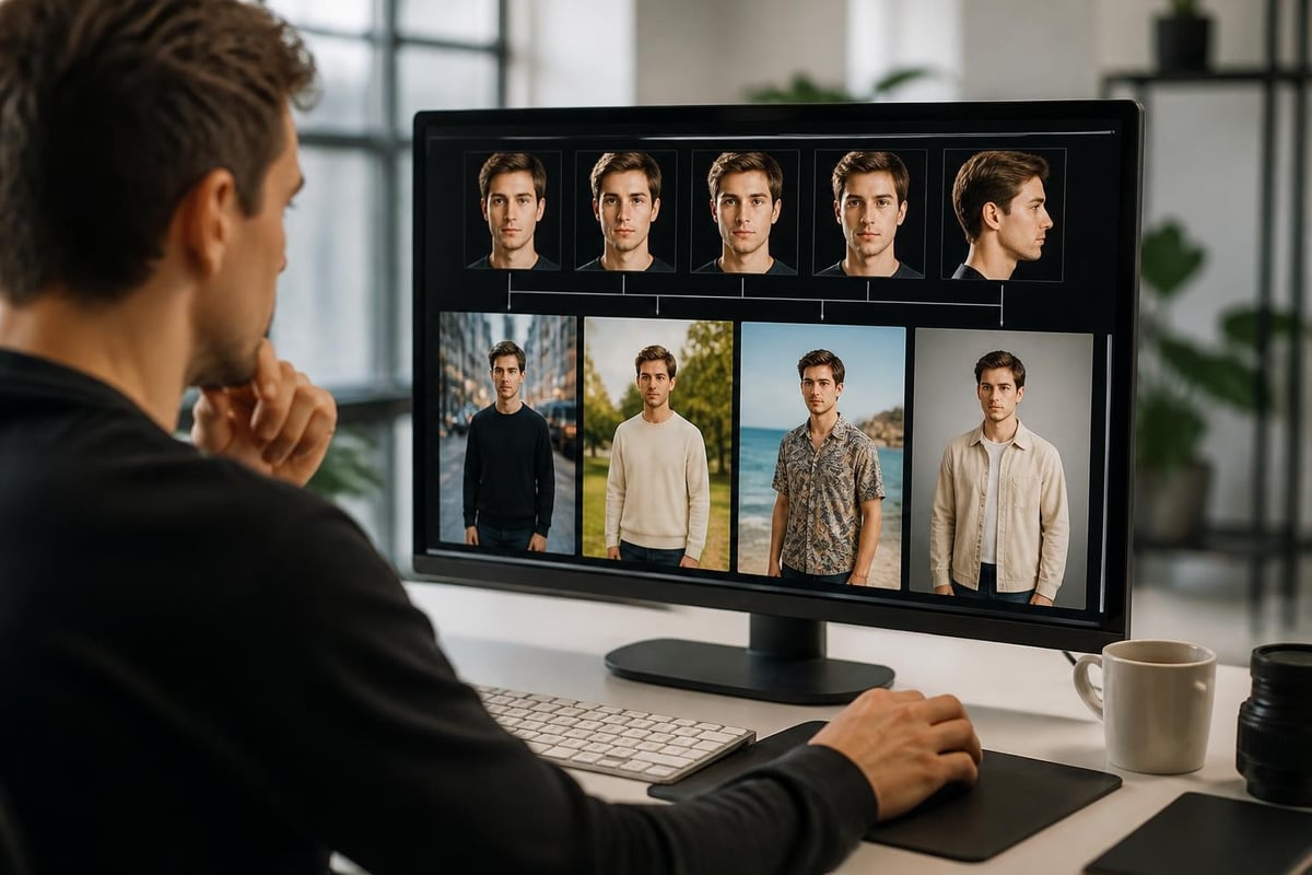 AI photo generation process