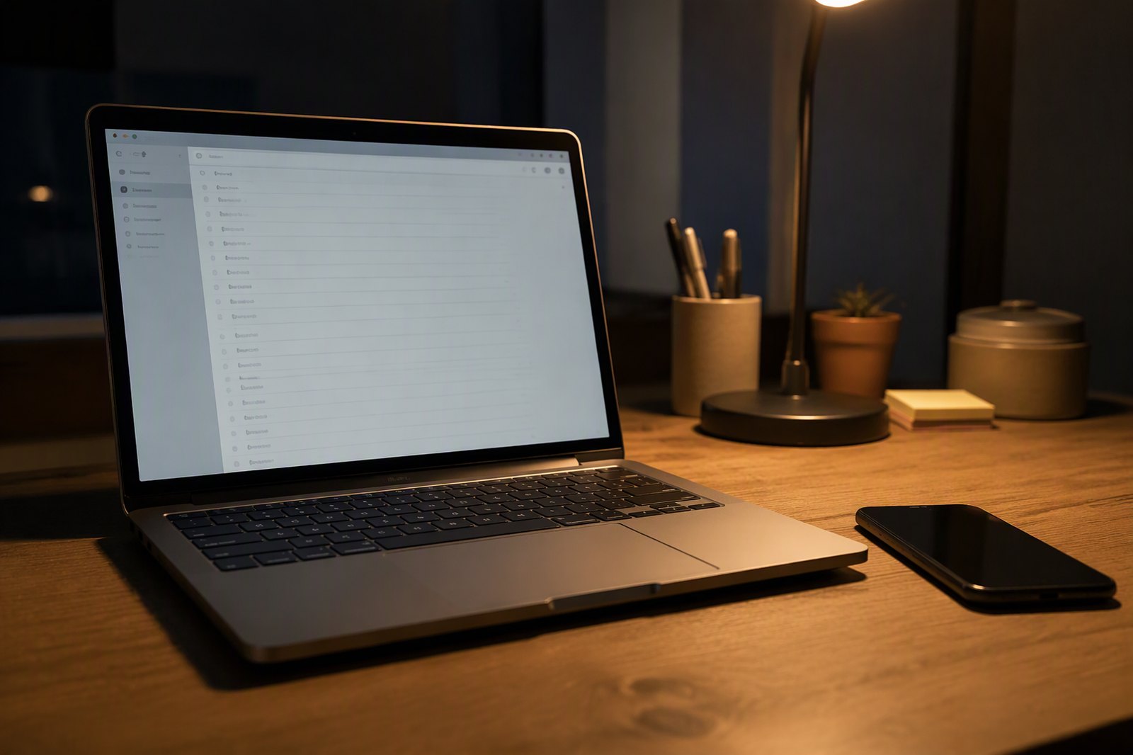 A contact form on a laptop screen with no reply in the inbox